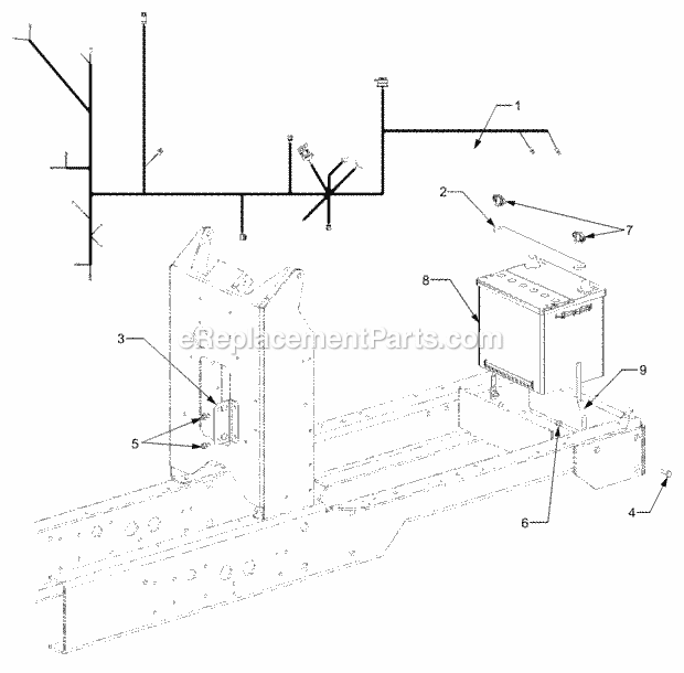 Battery And Electrical 1b065g & Before Diagram and Parts List for 5234DL 54AL544-710, 54BL544-710 Cub Cadet Lawn Tractor